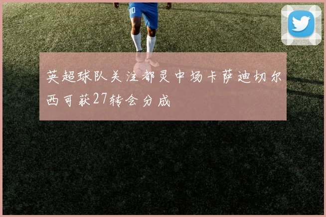 英超球队关注都灵中场卡萨迪切尔西可获27转会分成